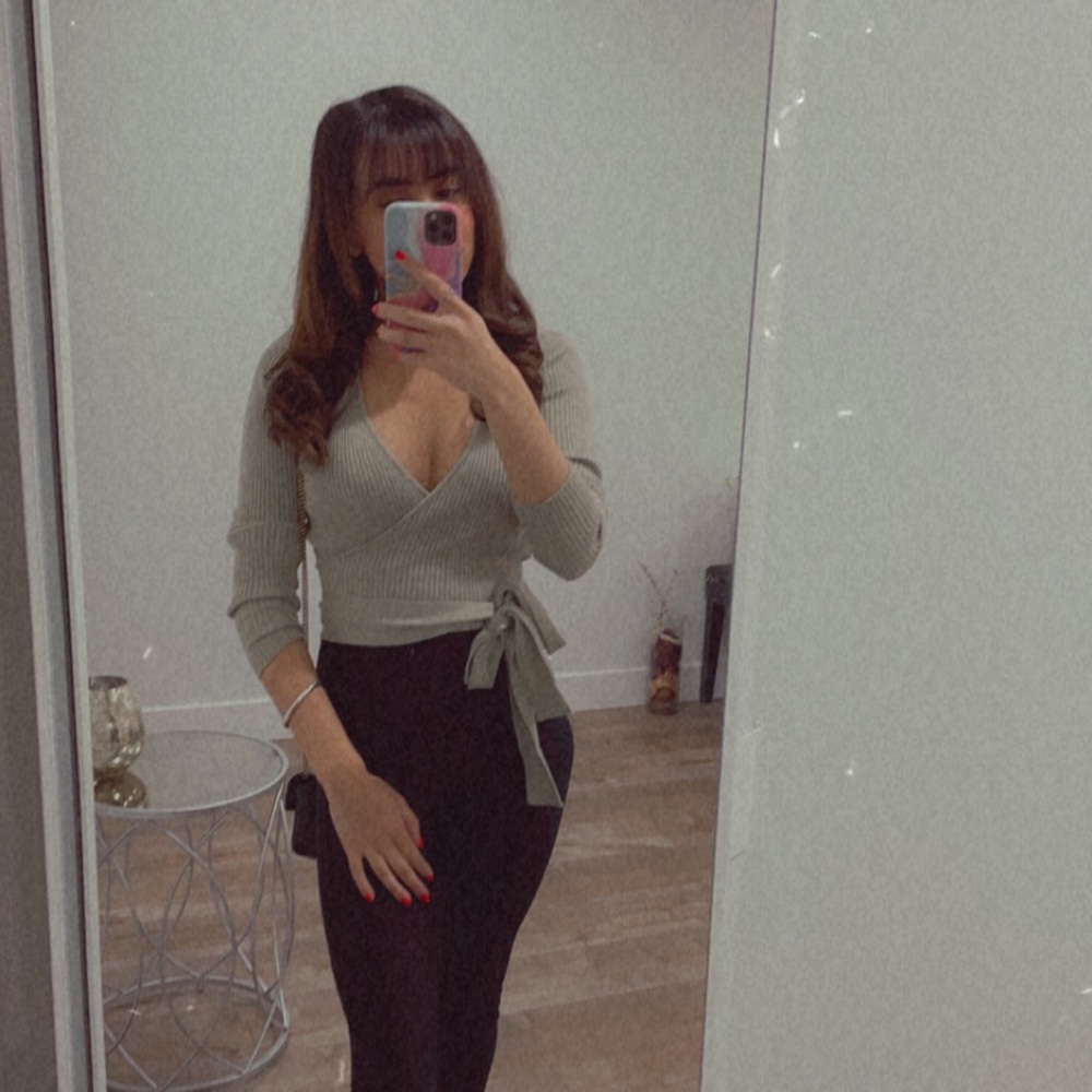 Zara Mint Bow Shirt